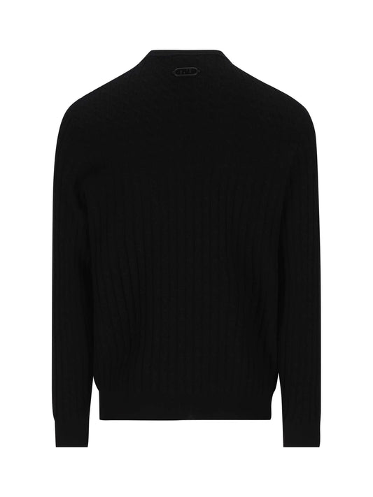 Black Fendi Wool Sweater