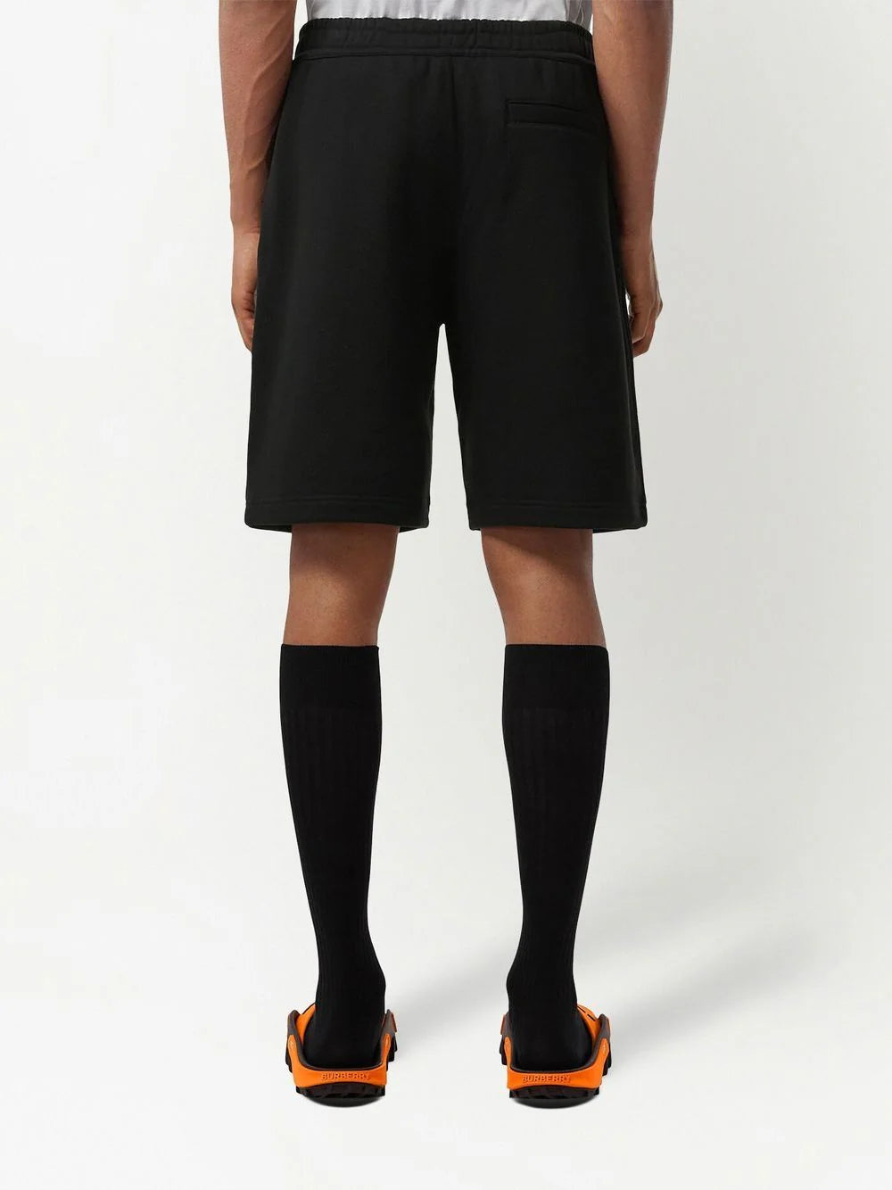 Burberry cotton charged black shorts