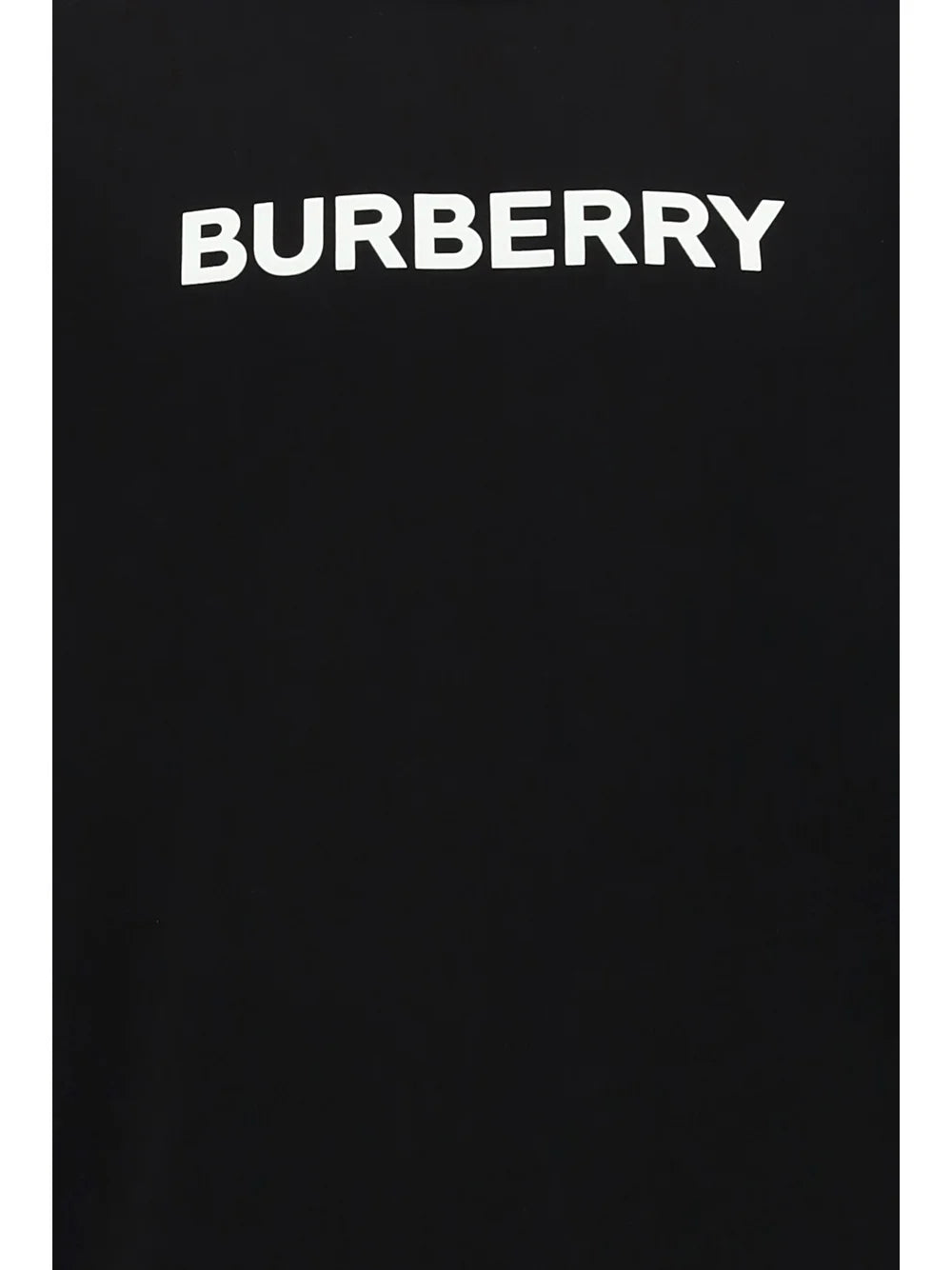 Burberry logo print crew neck in black