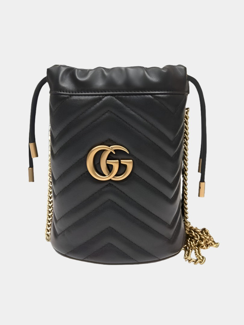 Gucci GG Marymount leather bucket bag