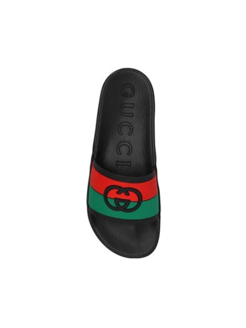 Gucci GG logo-print sandals.