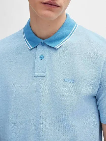 Hugo Boss Relaxed-Fit Oxford-Pique Cotton Polo Shirt